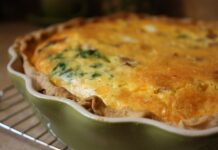 Quiche sa špinatom i šunkom