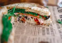 Focaccia sendvič s mariniranom mozzarellom