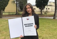 Dobitnica dekanove nagrade Ivona Grgić: Studenticama i studentima koji tek kreću poručila bih da vjeruju u sebe