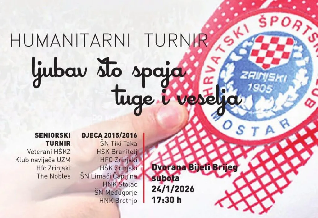 Humanitarni malonogometni turnir Ultrasa u subotu na Bijelom Brijegu