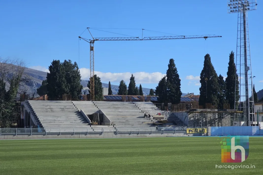 (FOTO) Pogledajte kako teku radovi na izgradnji istočne tribine stadiona HŠK Zrinjski