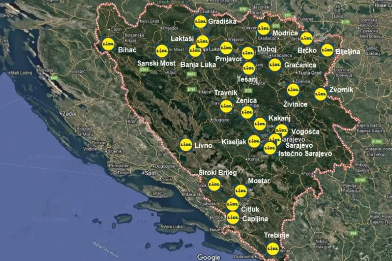 Lidl u BiH: Objavljen popis gradova u kojima se grade trgovine, spominje se još jadan hercegovački grad