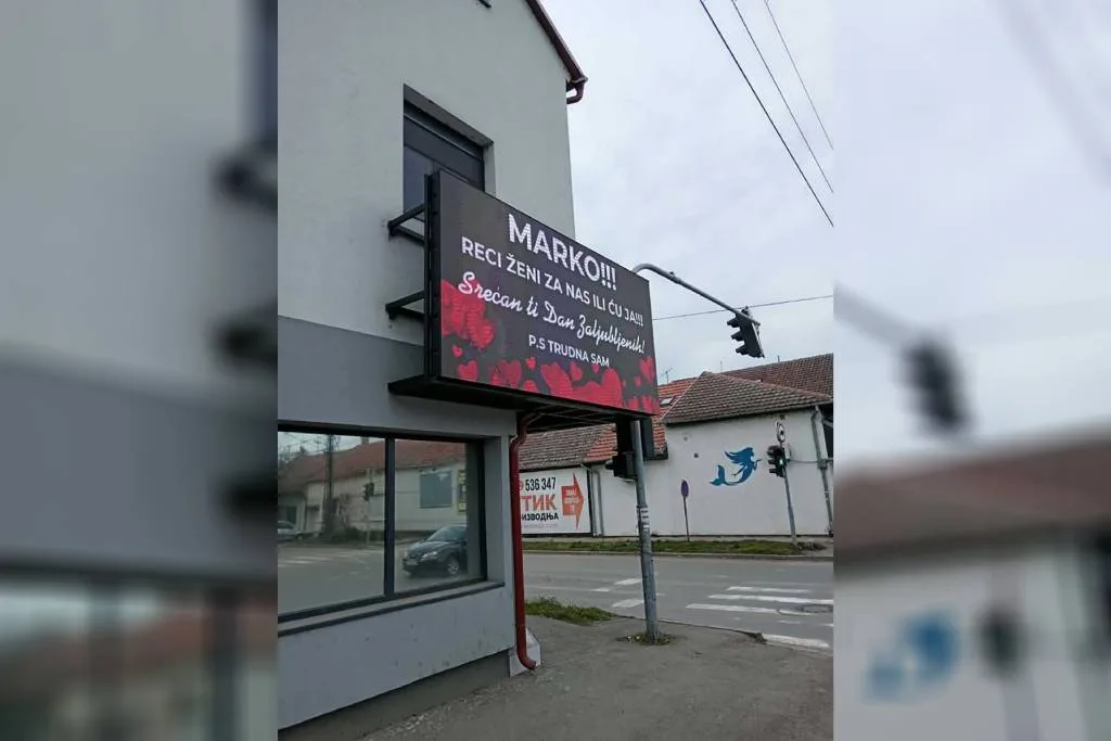 Cijeli grad bruji o Marku: Bilbord otkrio tajnu na Dan zaljubljenih!
