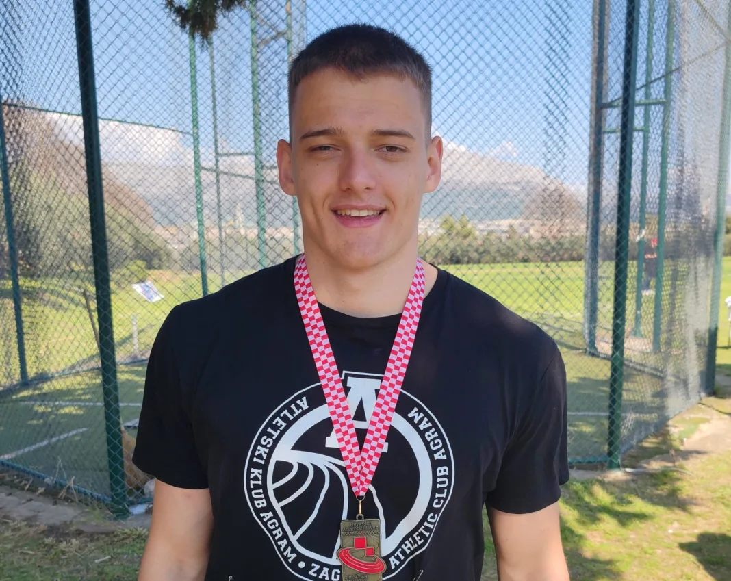 (FOTO) Mladi Mostarac Duje Dodig treći na Zimskom bacačkom prvenstvu Hrvatske