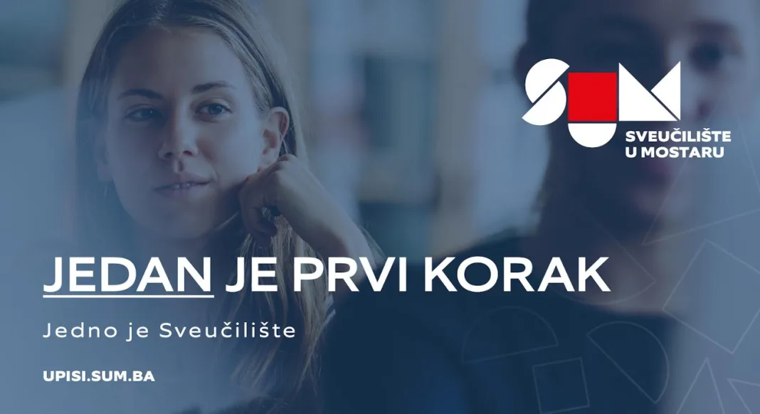 Sveučilište u Mostaru predstavlja nove vizuale upisne kampanje: „Jedan je prvi korak! Jedno je Sveučilište!“