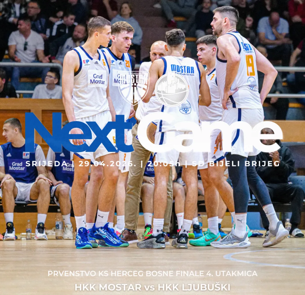 HKK Mostar dočekuje Ljubuški u četvrtoj utakmici finala