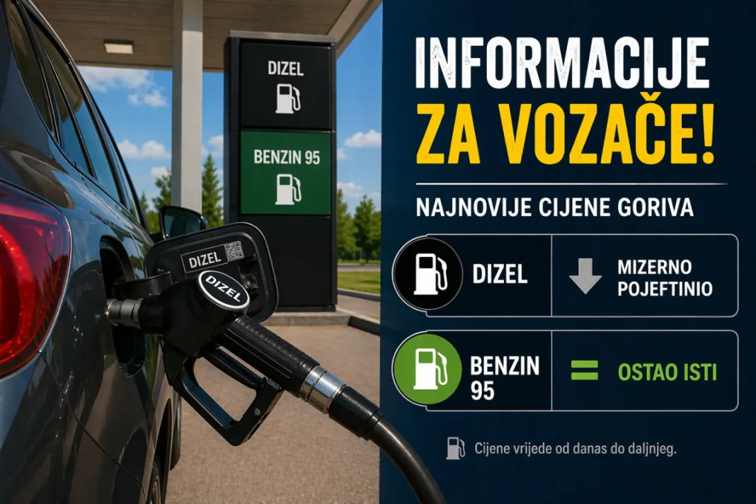 Ovo je nova cijena dizela na bh. crpkama, cijena benzina ostala ista
