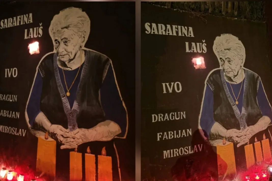 Građani u tišini pale svijeće ispred murala posvećenog heroini središnje Bosne