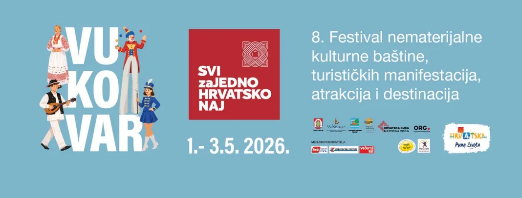 (FOTO) 8. Festival “Svi zajedno hrvatsko naj” od 1. do 3. svibnja u Vukovaru!