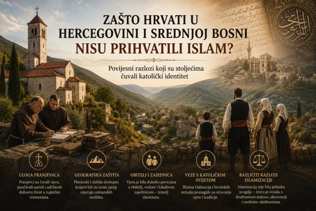 Zašto Hrvati u Hercegovini i Srednjoj Bosni nisu masovno prihvatili islam? Povijesni razlozi koji su oblikovali identitet