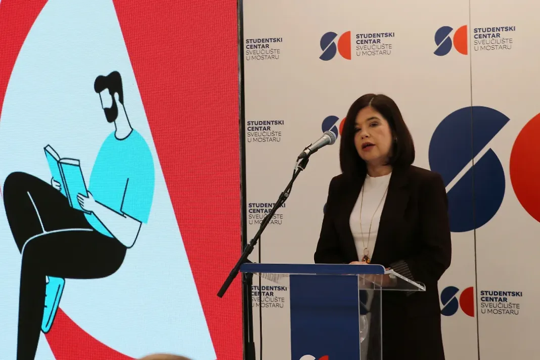 Marija Buhač na proslavi Dana Studentskoga centra Sveučilišta u Mostaru