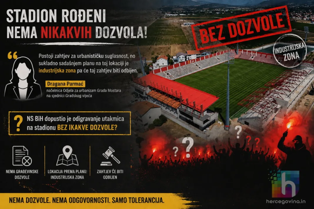 Mostar: Stadion Veleža u Vrapčićima nema nikakvih dozvola za korištenje