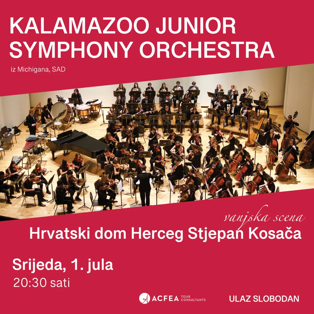 Najava: Kalamazoo Junior Symphony Orchestra stiže u Mostar