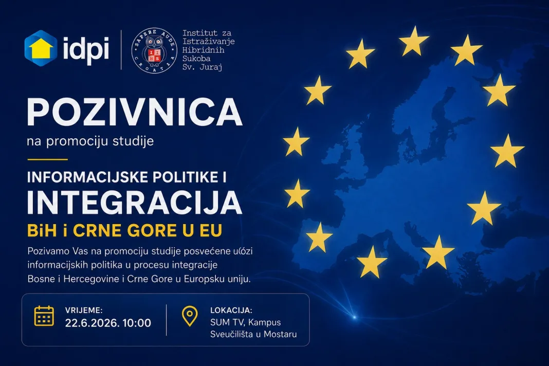 Promocija studije ‘Informacijske politike i integracija BiH i Crne Gore u EU’