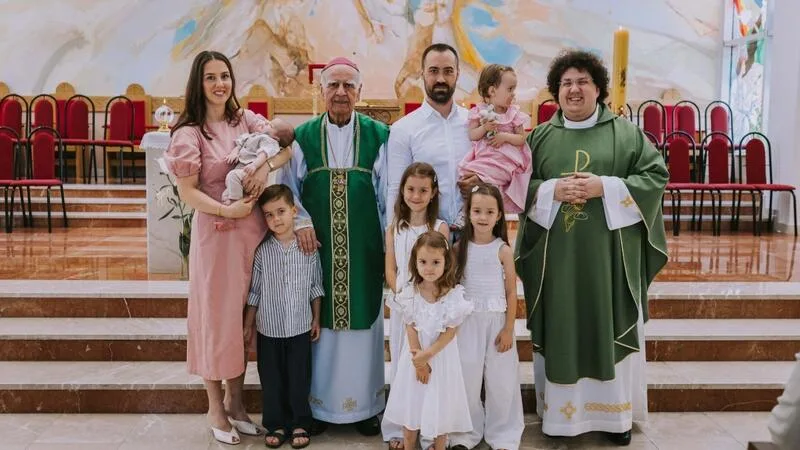 U Mostaru kršteno šesto dijete obitelji Zadro