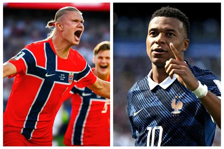 Haaland i Mbappe