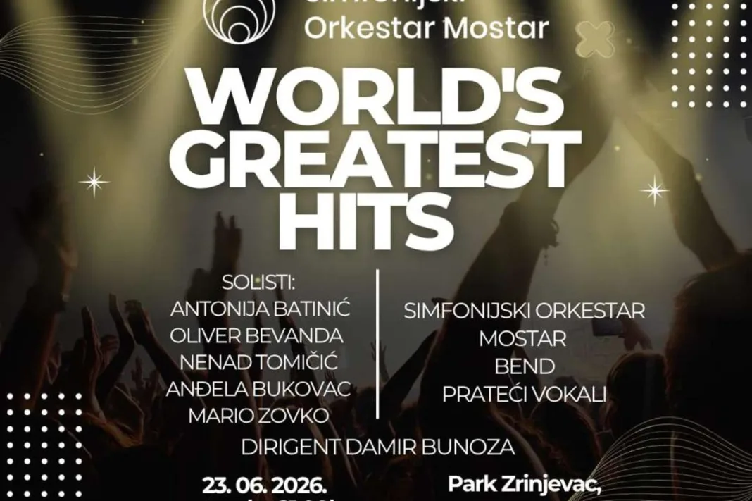 Obavijest o odgodi koncerta World’s Greatest Hits – Simfonijskog orkestra Mostar