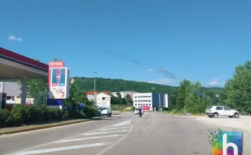 (FOTO) Prometna nezgoda kod crpke Petrol u Širokom Brijegu