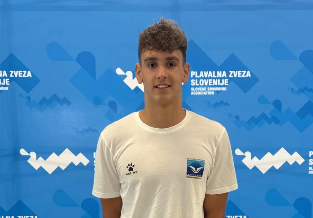 Mostarski Plemić Noa Šarić plivao finale Europe na CECJM-u 2026 u Ljubljani