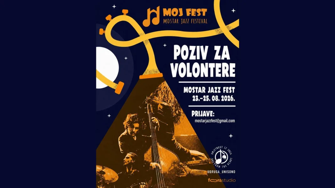 Budi dio festivalske ekipe: Prijavi se za volontiranje na Mostar Jazz Festu 2026