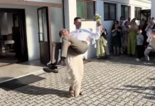 (VIDEO) Prenijela mladoženju preko praga