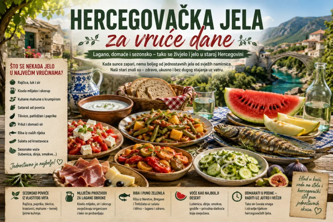 KAD HERCEGOVINA ZAPARA: Što se nekada jelo za vrijeme najvećih ljetnih vrućina?