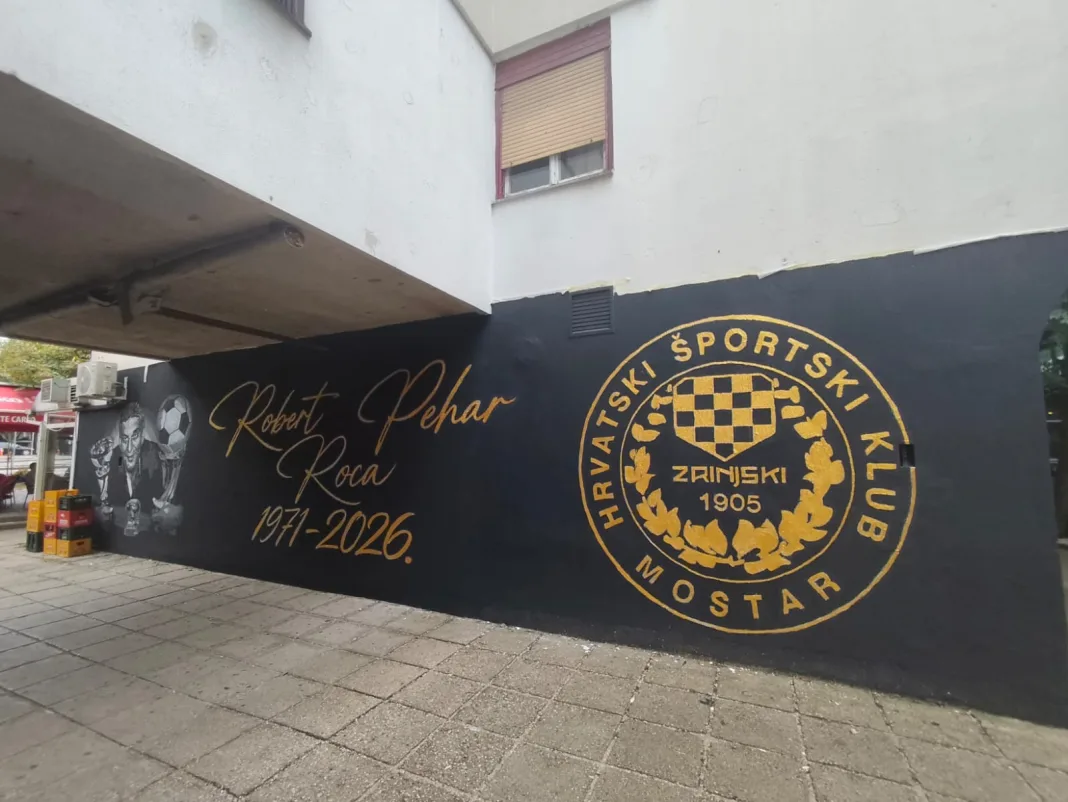 (FOTO) Živjet će u nama dok Neretva teče: Mural u Centru 2 kao vječni spomen na Roberta Pehara Rocu