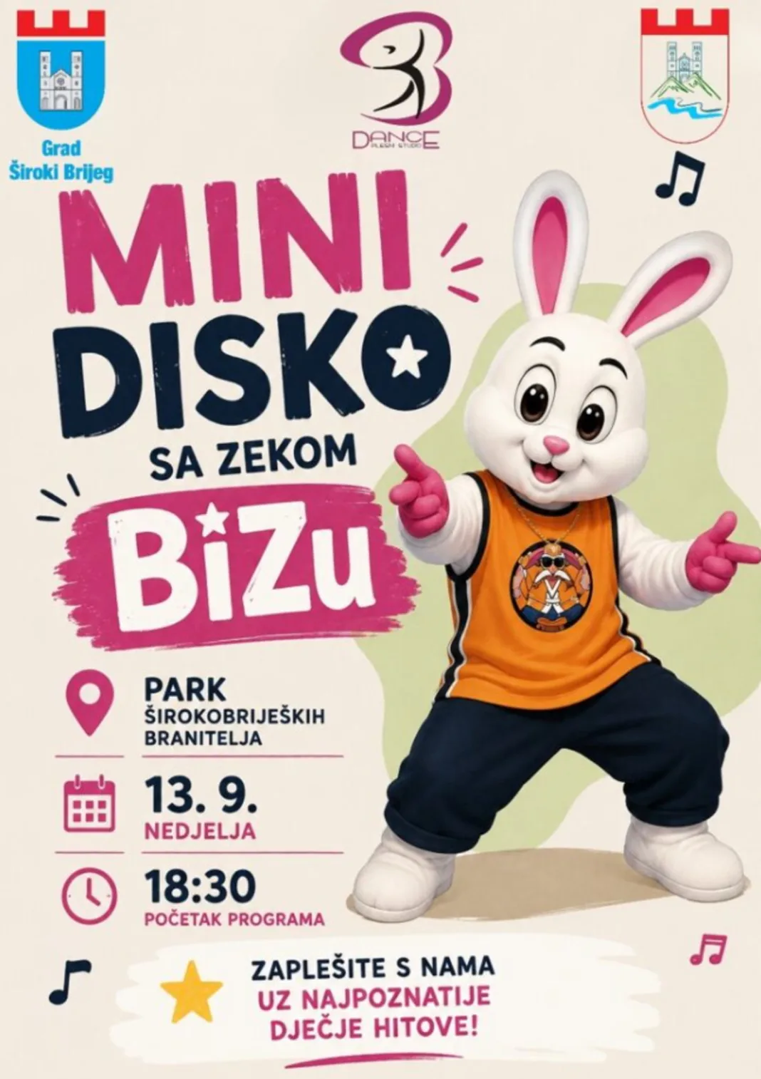Zeko Bizo stiže u Široki Brijeg: Mališane očekuje večer puna plesa i zabave!