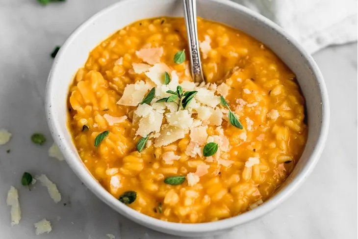 Rižoto od butternut tikve i slanine
