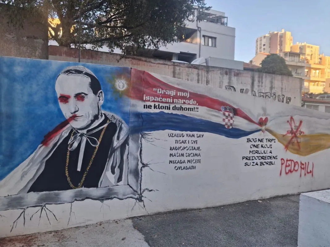 U Splitu je uništen mural posvećen blaženom Alojziju kardinalu Stepincu