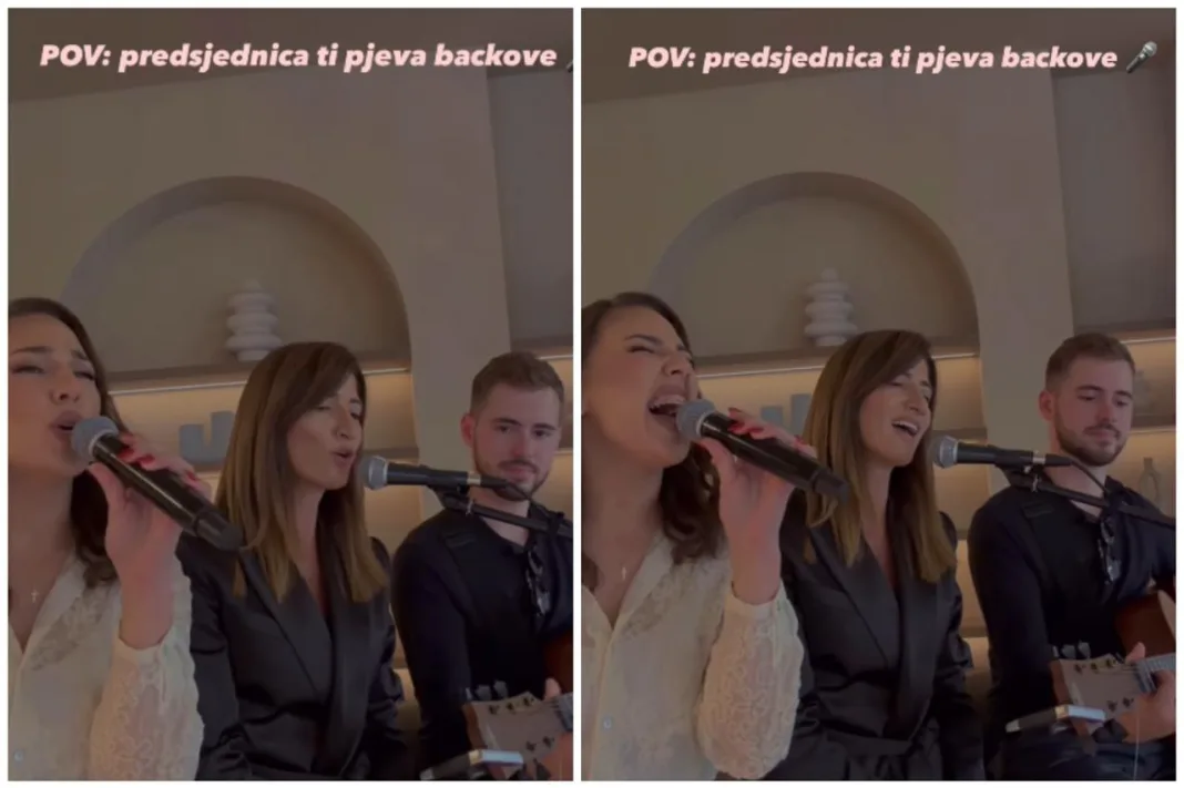 (VIDEO)”Kad ti predsjednica pjeva backove”: Mlada pjevačica iz Žepča oduševila snimkom s Darijanom Filipović